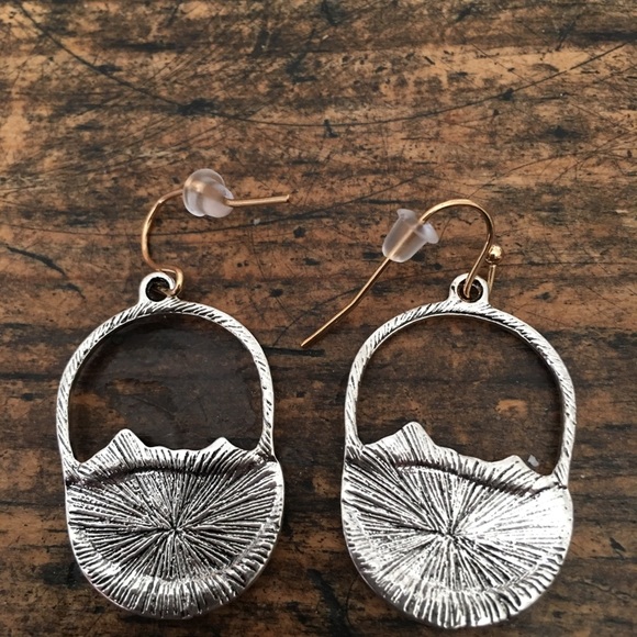 Artisan 925 sterling lapis blue dangle earrings - Picture 7 of 7